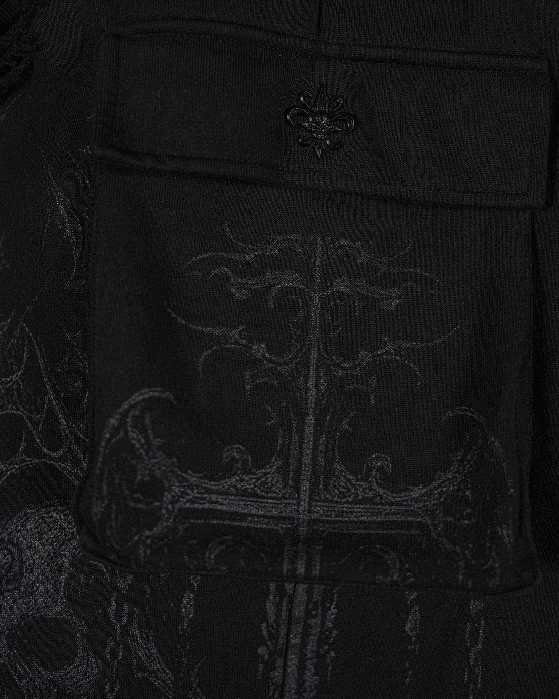 Mens Tarnished Uncuffed Luxury Cargos [DARKNESS]