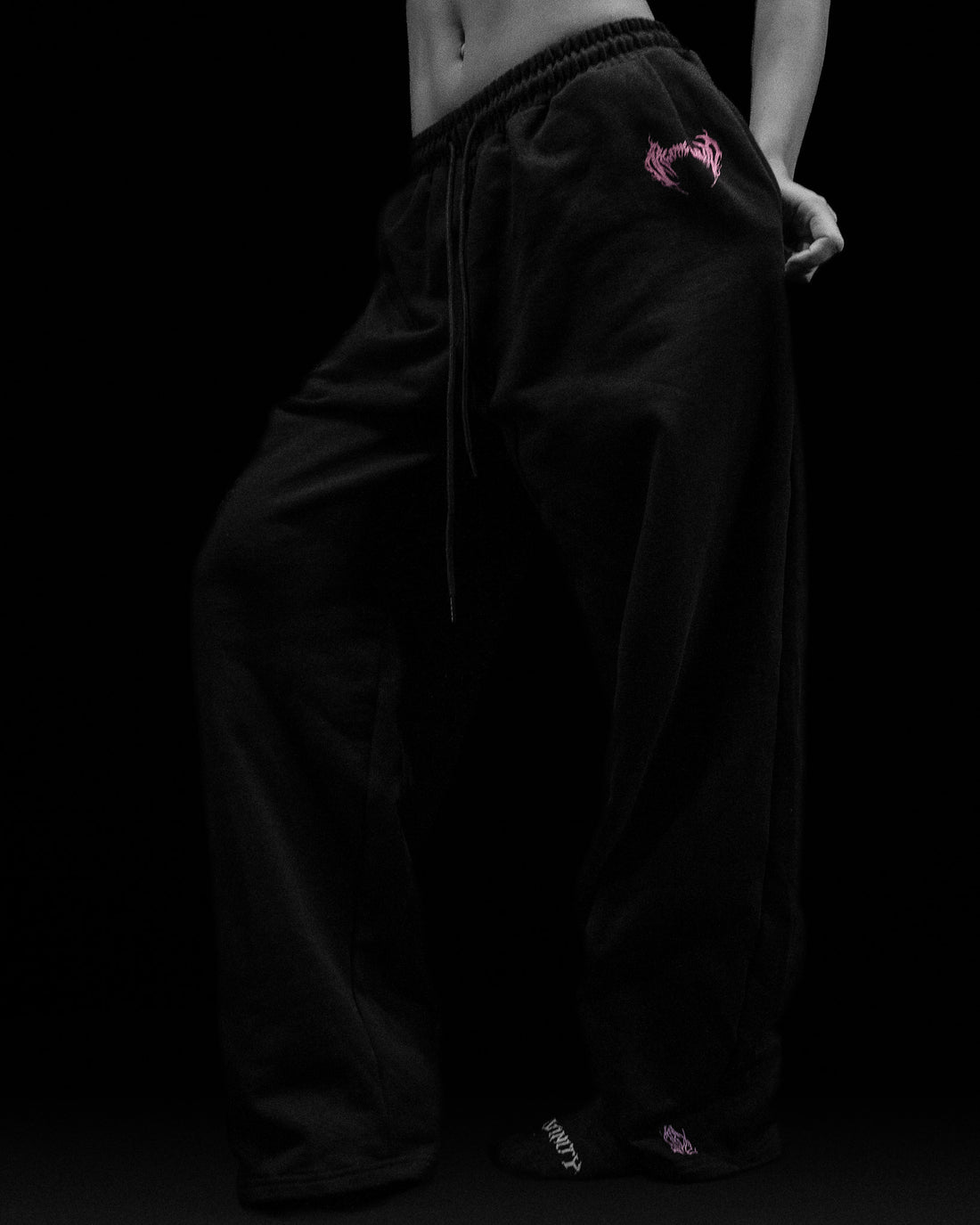 DeathWing Banana Shaped Uncuffed Sweatpants [BLOSSOM PINK]