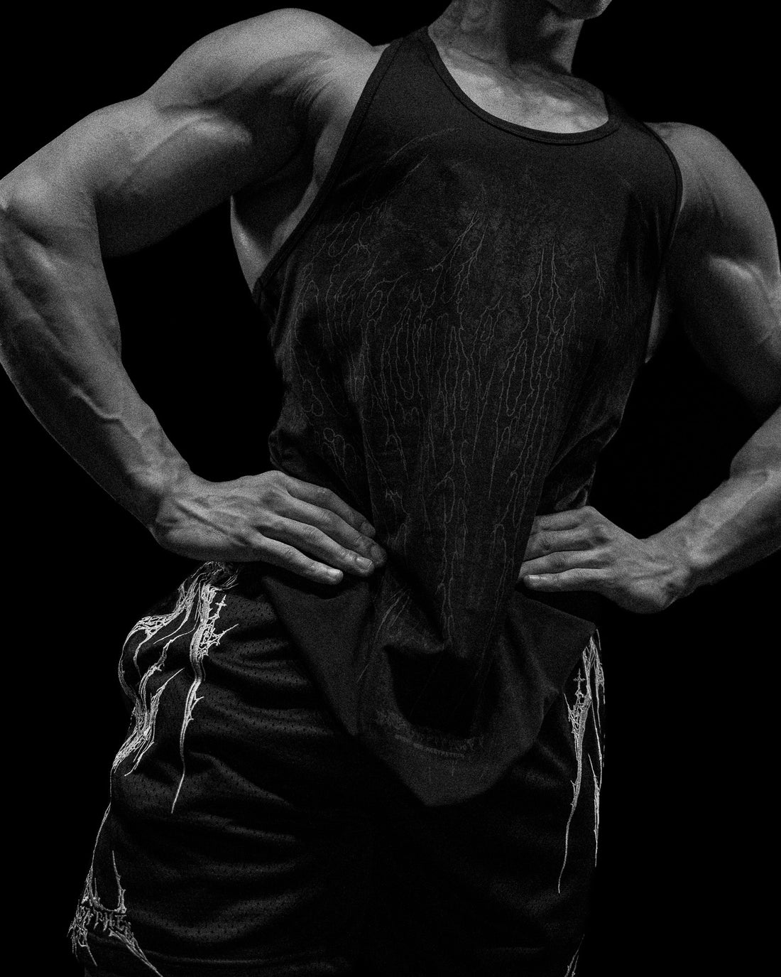 Nightfall Bodybuilding Stringer [VOID BLACK]