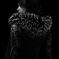 Infernal Faux Fur Lined Zip-Up [VOID BLACK]