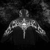 Kingslayer Oversized Zip-up hoodie [SMOKE]