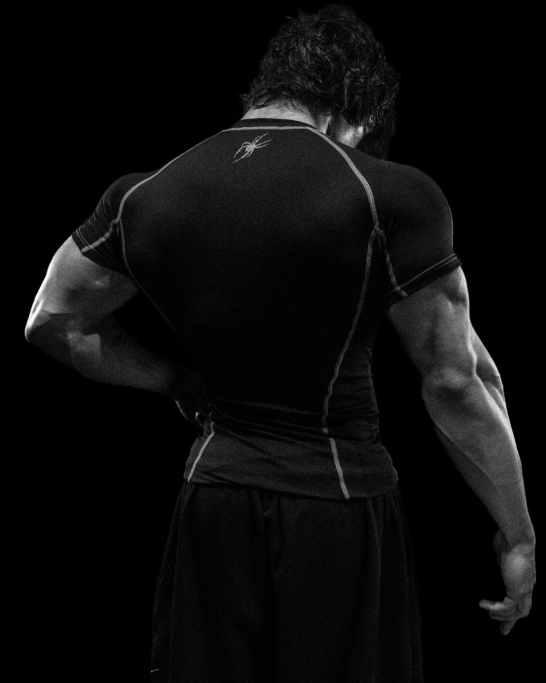 Void Tech™ Arachnid Venom Texture shortsleeve Compression [VOID BLACK]
