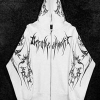 Kingslayer Oversized Zip-up hoodie [DIVINE WHITE]
