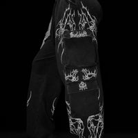 Women's Duskraven banana shaped Uncuffed Cargos [VINTAGE]