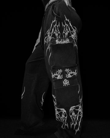 Women's Duskraven banana shaped Uncuffed Cargos [VINTAGE]