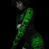 Women's Void Tech™ Widowmaker Zip-up Compression Jacket [GLOW IN THE DARK]