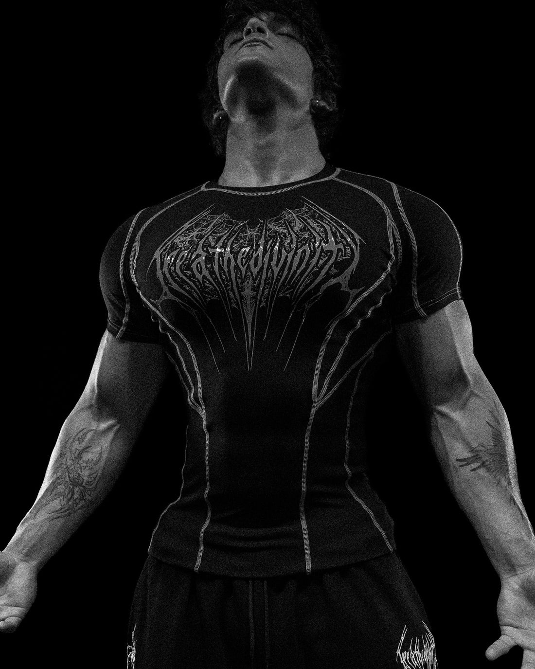Void Tech™ Arachnid Venom Texture shortsleeve Compression [VOID BLACK]