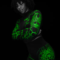 Women's Void Tech™ Widowmaker Zip-up Compression Jacket [GLOW IN THE DARK]