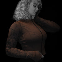 Women's Void Tech™ Widowmaker Zip-up Compression Jacket [BROWN]