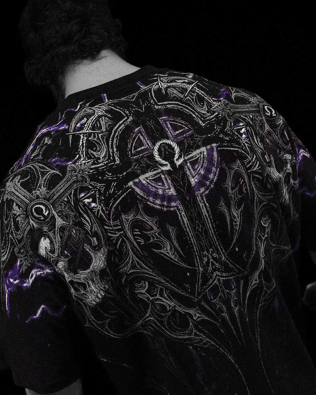 Resurrection Oversized T-shirt [HOLLOW PURPLE]