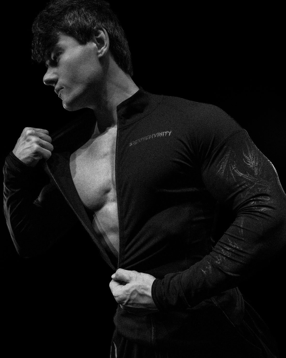 Void Tech™ Blood Wyvern Full-Zip Longsleeve Compression [DARKNESS]