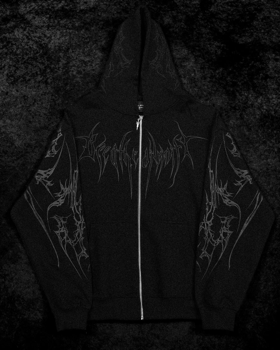 Kingslayer Oversized Zip-up hoodie [DARKNESS]
