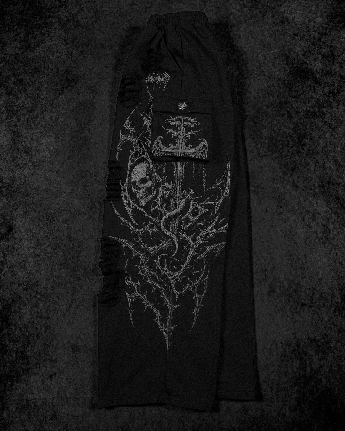 Mens Tarnished Uncuffed Luxury Cargos [CEMENT]