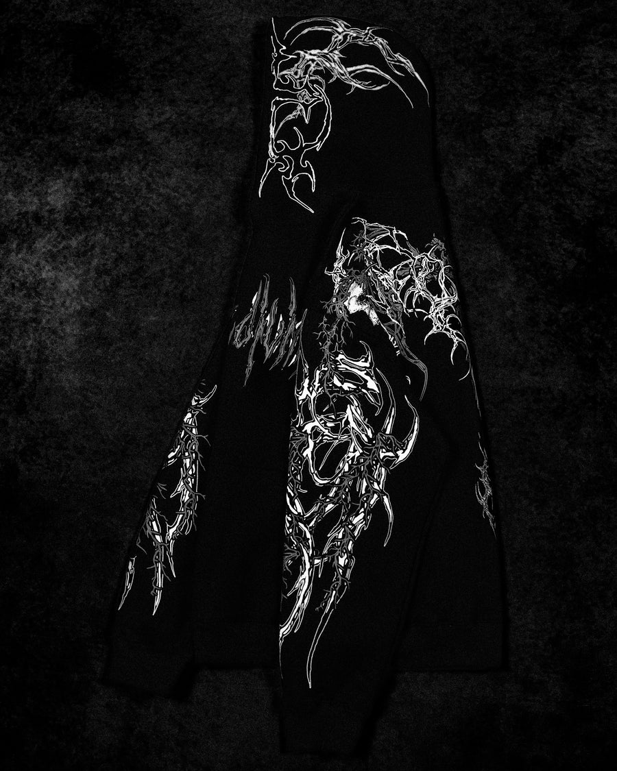 Deathblade Oversized pullover hoodie [VOID BLACK]