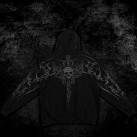 Kingslayer Oversized Zip-up hoodie [DARKNESS]
