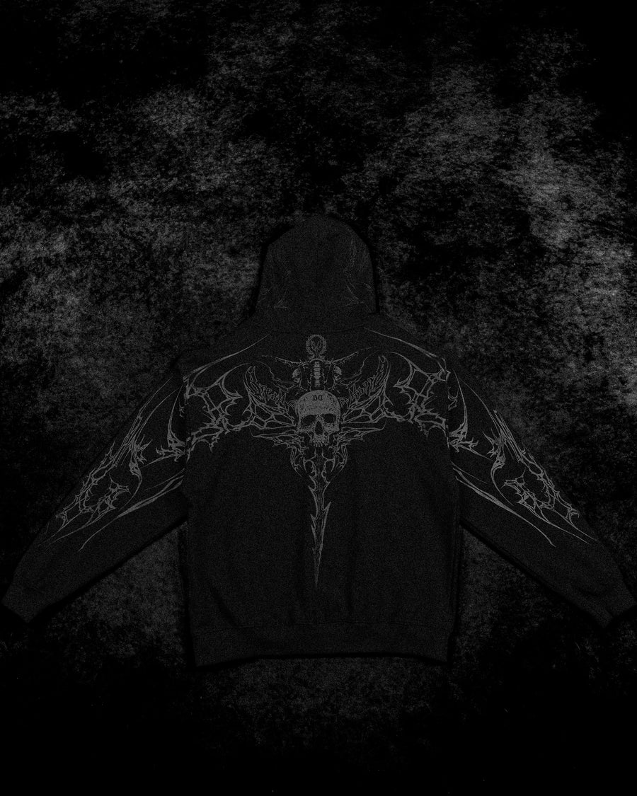Kingslayer Oversized Zip-up hoodie [DARKNESS]