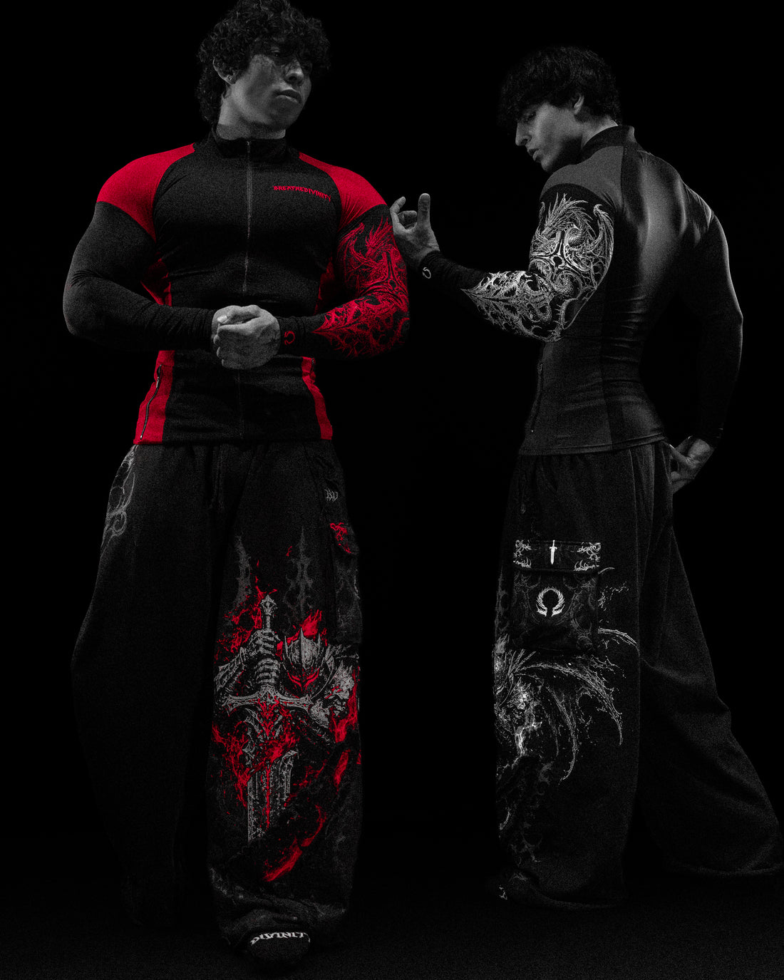 Void Tech™ Blood Wyvern Full-Zip Longsleeve Compression [NIGHTMARE]