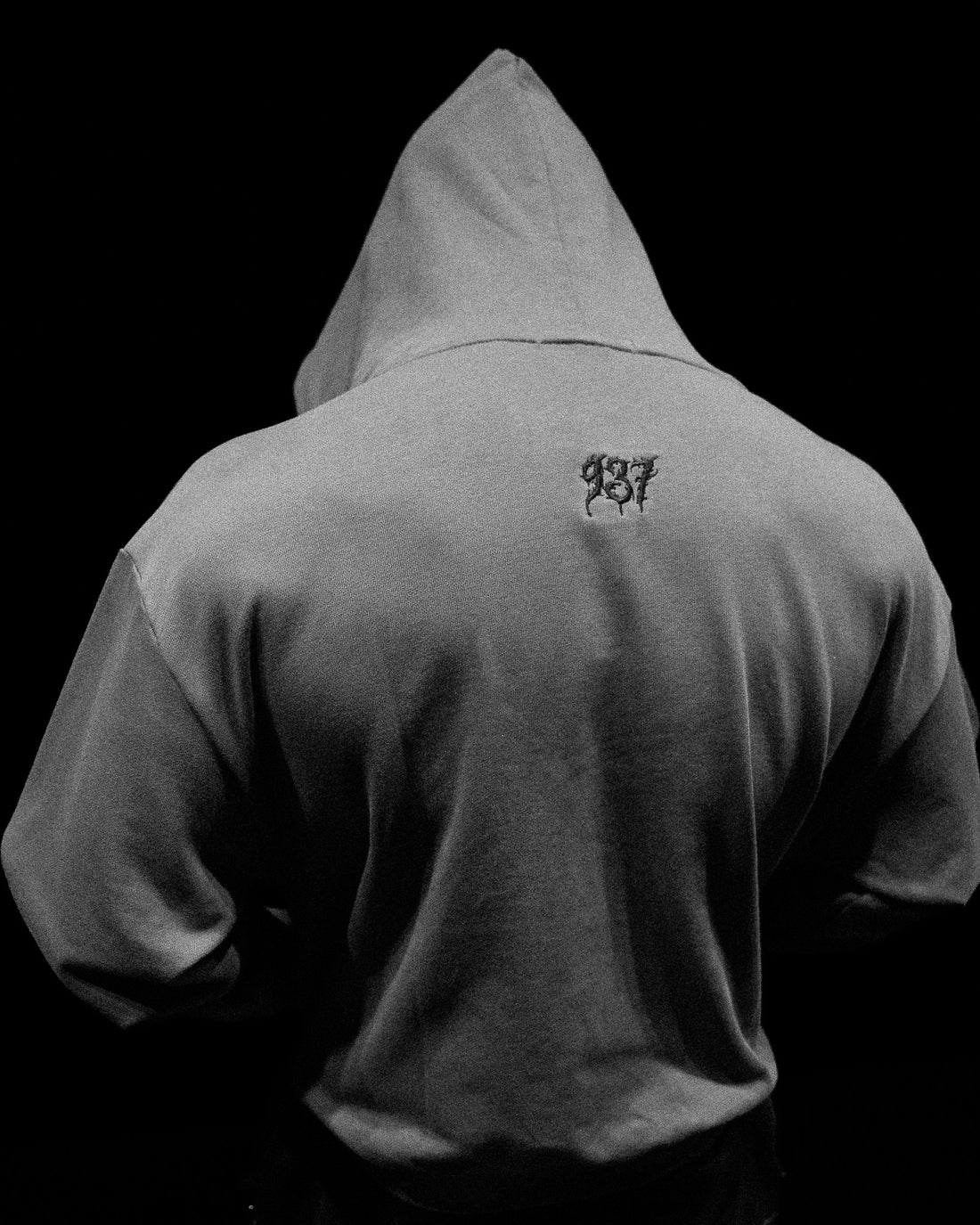 Grim Reaper Embroidered Oversized Zip-up Hoodie [DECAY]