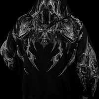 Berserker Oversized Zip-up Hoodie [VOID BLACK]