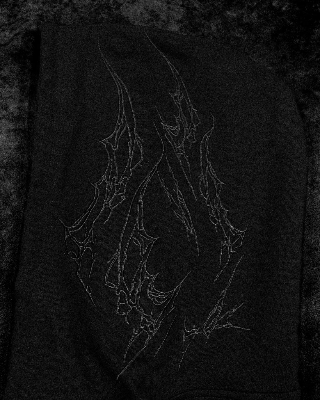 Kingslayer Oversized Zip-up hoodie [DARKNESS]