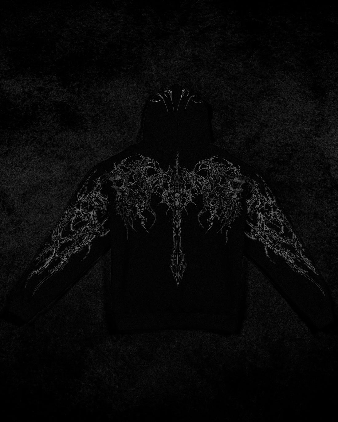 Deathblade Oversized pullover hoodie [MIDNIGHT]