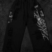 Mens Tarnished Uncuffed Luxury Cargos [VOID BLACK]