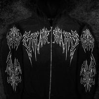 Abyssal Wraith Oversized Zip-up Hoodie [SMOKE]