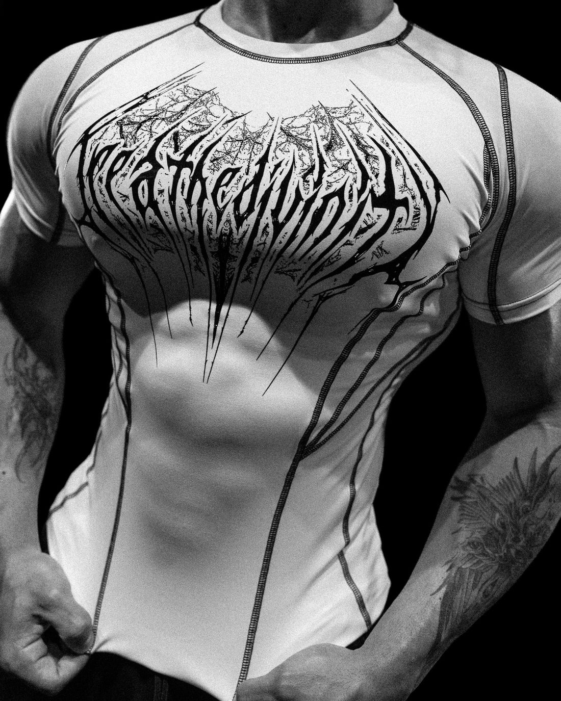 Void Tech™ Arachnid Venom Texture shortsleeve Compression [DIVINE WHITE]