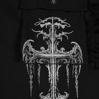 Mens Tarnished Uncuffed Luxury Cargos [VOID BLACK]