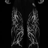 Blood Omen Banana Shape Uncuffed luxury sweatpants [VOID BLACK]