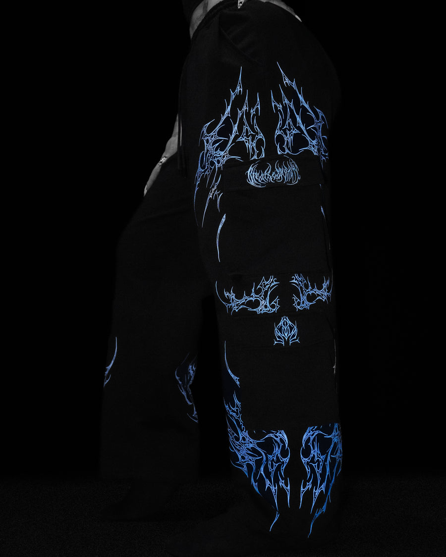 Women's Duskraven banana shaped Uncuffed Cargos [FROST]