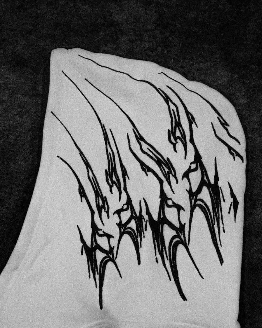 Doomslayer Oversized pullover hoodie [DIVINE WHITE]