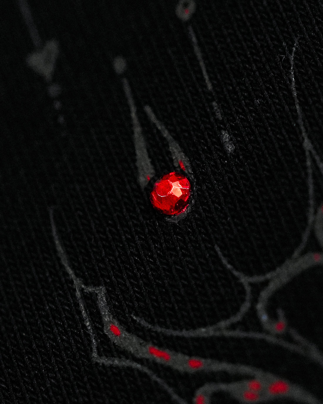 Women's Shattered Blade Rhinestone Uncuffed Sweatpants [NIGHTMARE]