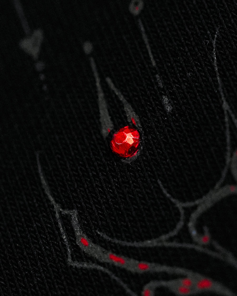 Women's Shattered Blade Rhinestone Uncuffed Sweatpants [NIGHTMARE]