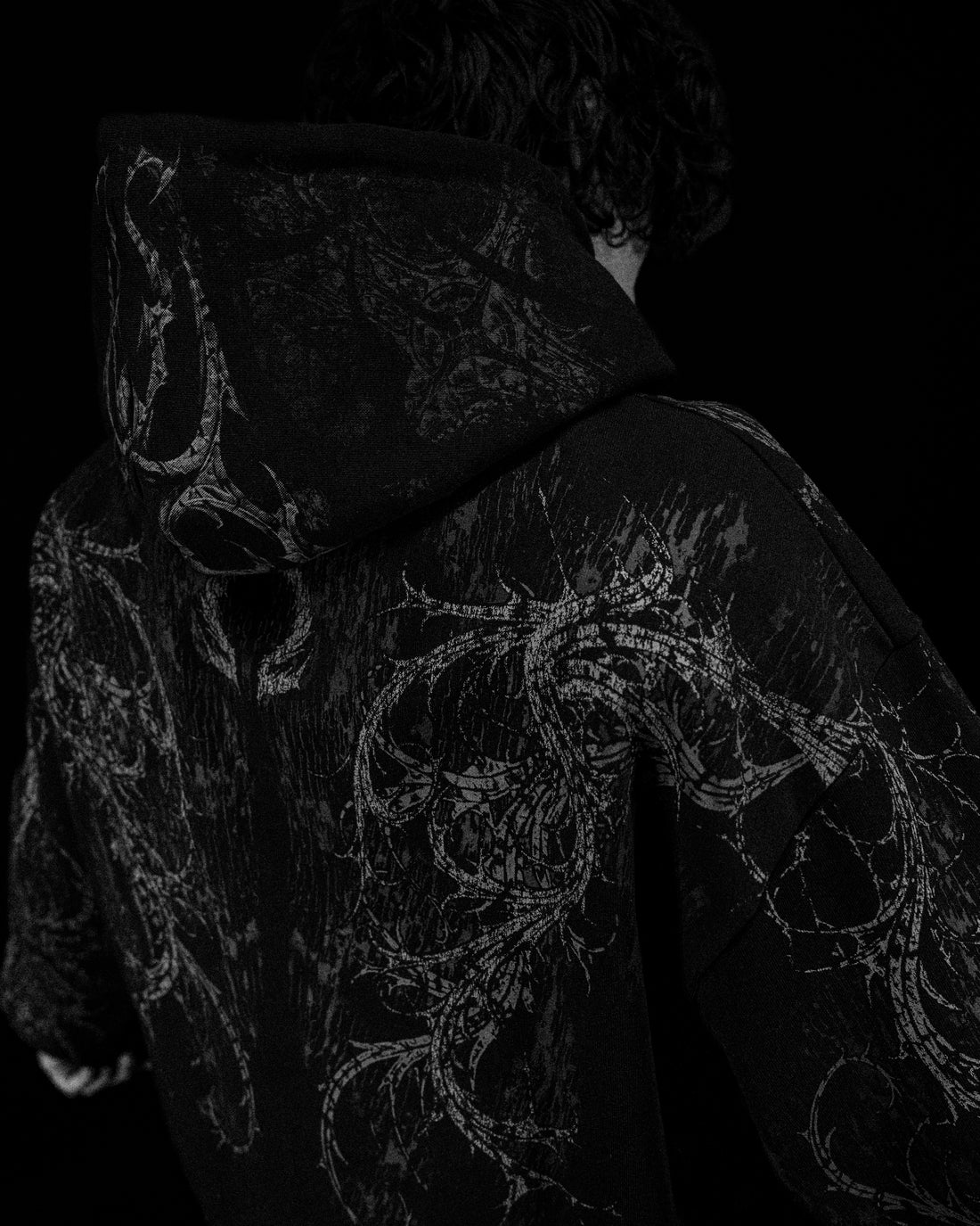 Sanctuary Oversized Zip-up Hoodie [VOID BLACK]