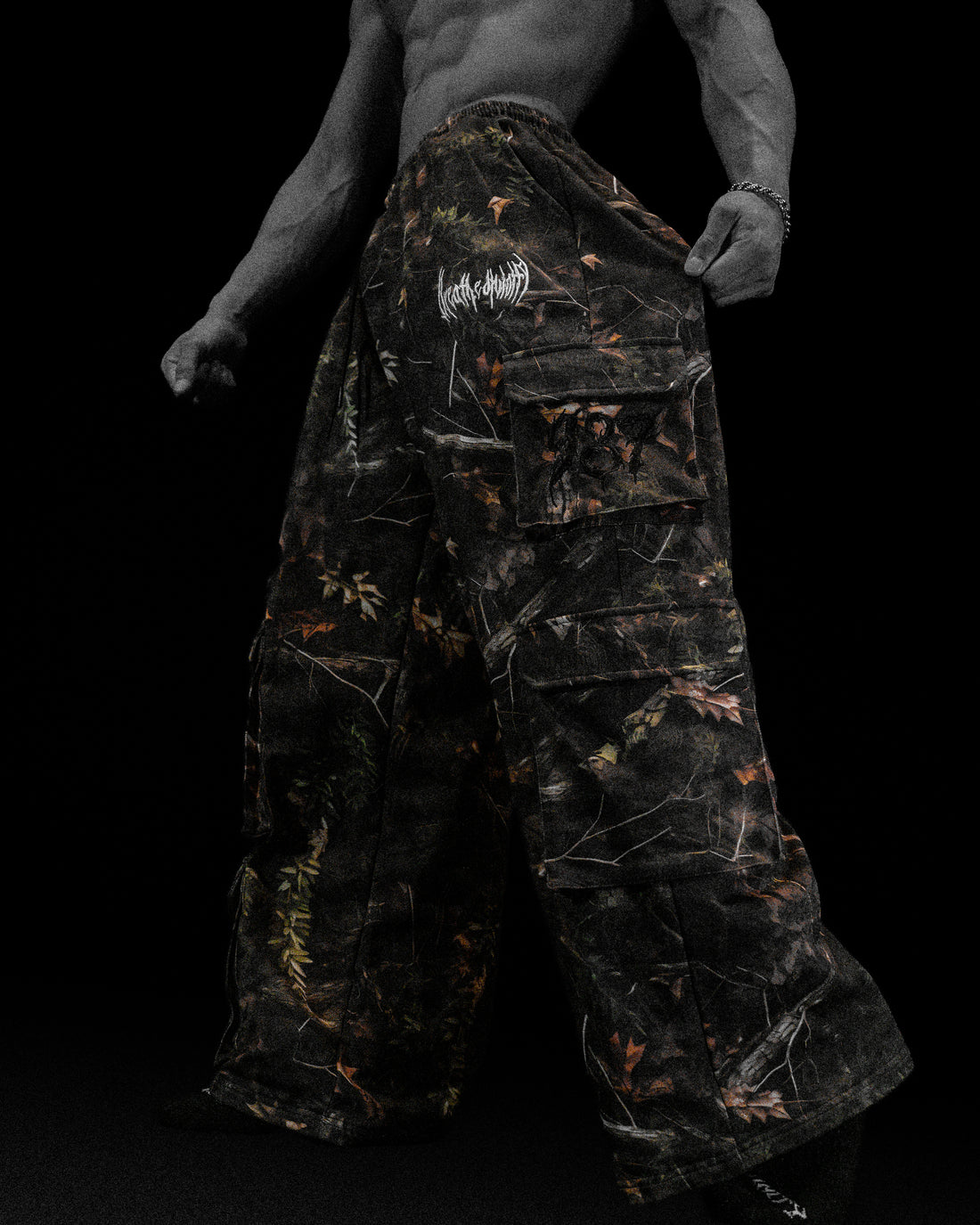 Camo Oversized Luxury Cargos [OVERGROWTH CAMO]