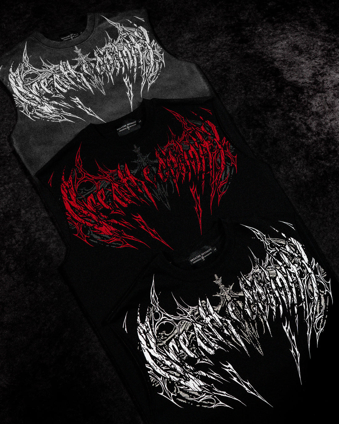 Death Eater Oversized Cutoff tee [VOID BLACK]