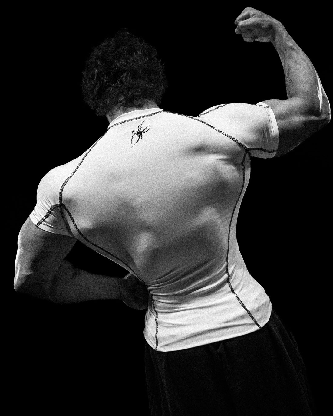 Void Tech™ Arachnid Venom Texture shortsleeve Compression [DIVINE WHITE]