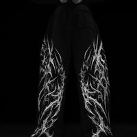 Blood Omen Banana Shape Uncuffed luxury sweatpants [VOID BLACK]
