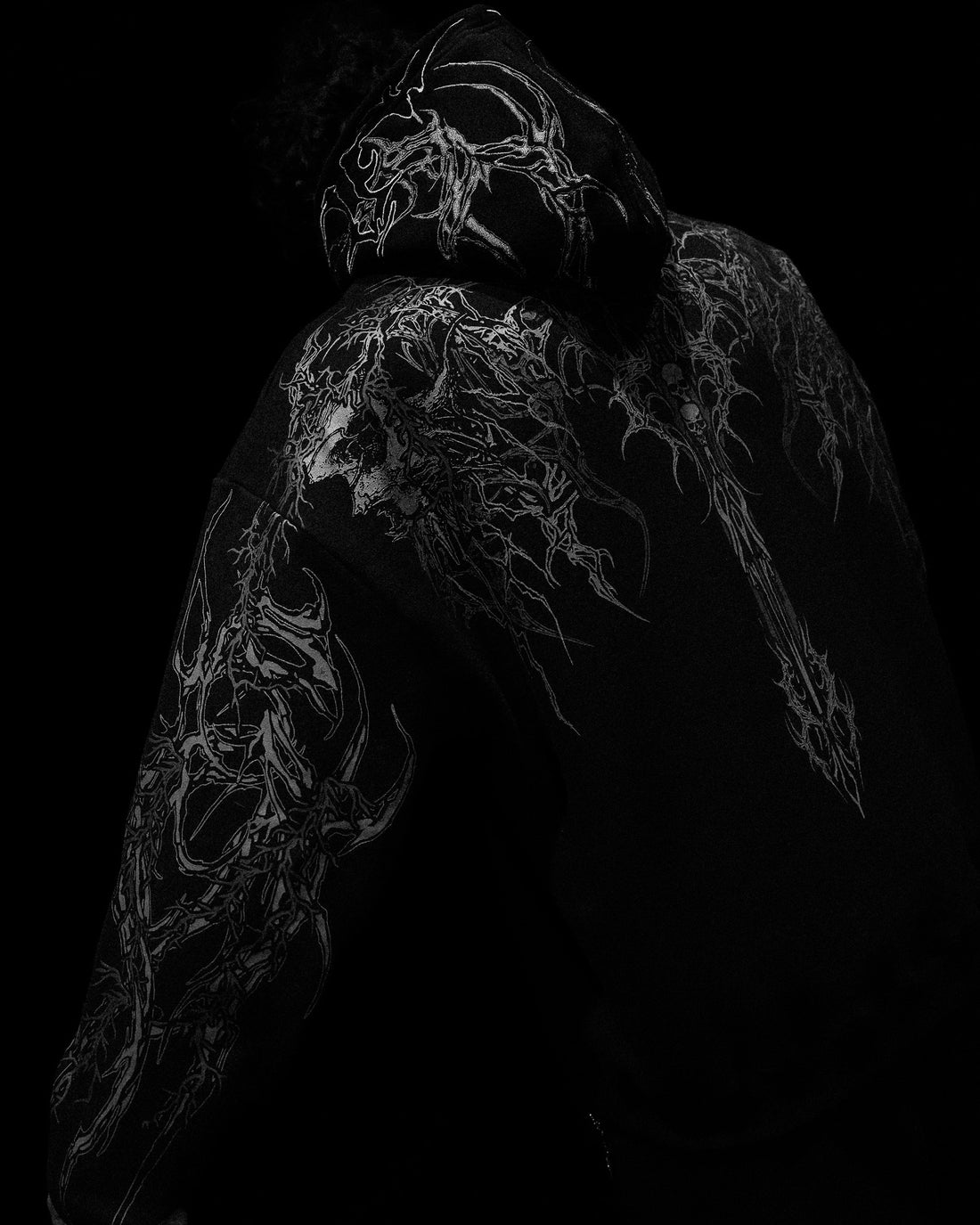 Deathblade Oversized pullover hoodie [MIDNIGHT]