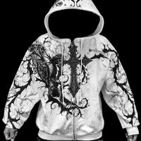 Sanctuary Oversized Zip-up Hoodie [DIVINE WHITE]