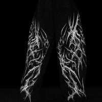 Blood Omen Banana Shape Uncuffed luxury sweatpants [VOID BLACK]