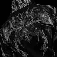 Berserker Oversized Zip-up Hoodie [VOID BLACK]