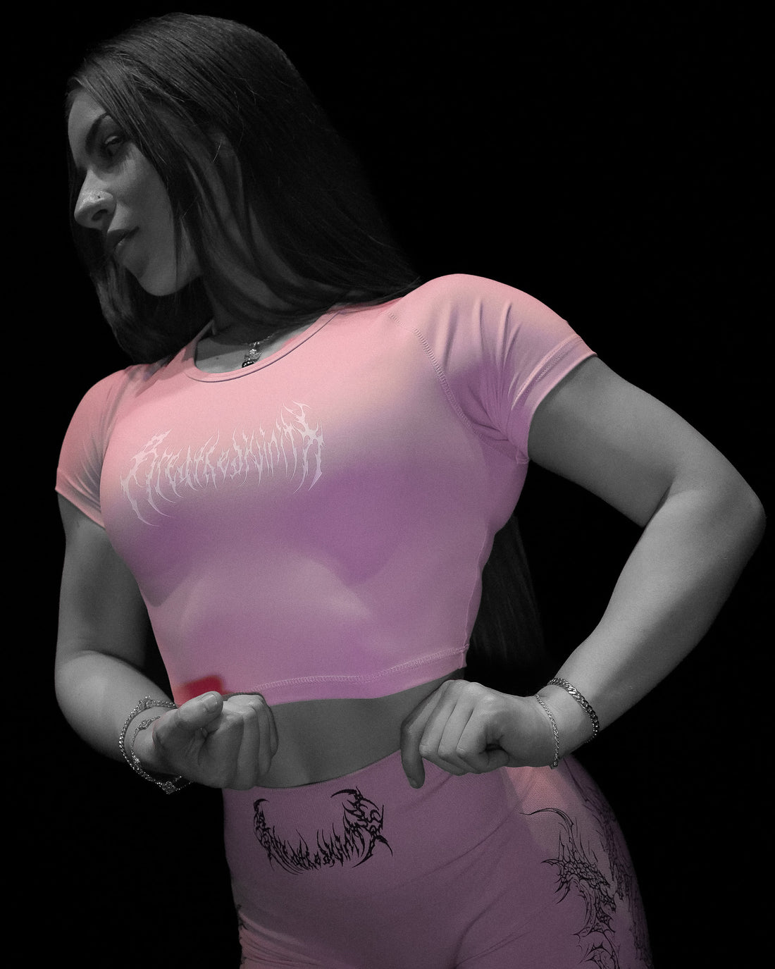 Women's Void Tech™ Malignant Shadow Cropped Compression [PINK]