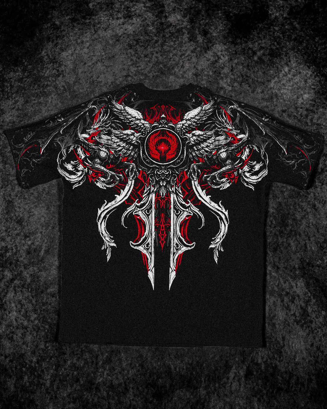 Seraphim Oversized T-SHIRT [HEAVENLY RED]