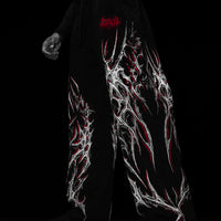 Blood Omen Banana Shape Uncuffed luxury sweatpants [HEAVENLY RED]