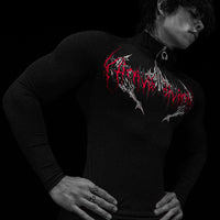 Void Tech™ Deathwing Longsleeve Quarter Zip Compression [HEAVENLY RED]