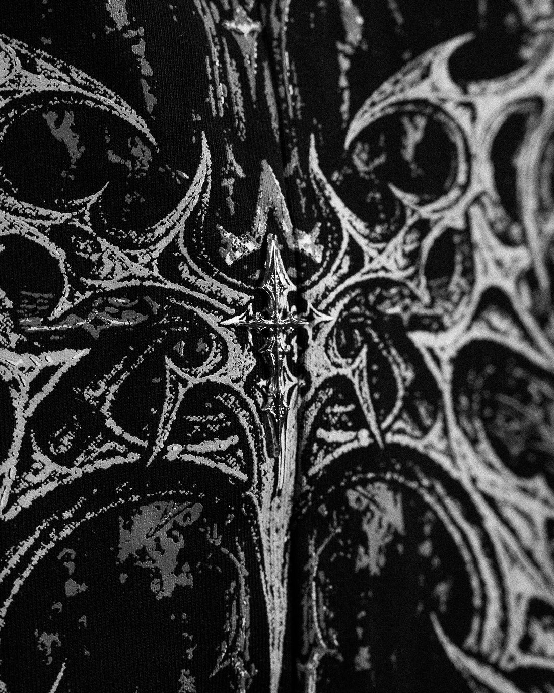 Death-Script Oversized Uncuffed Cargos [VOID BLACK]