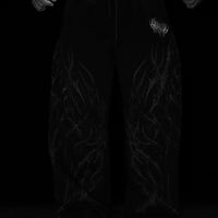 Blood Omen Banana Shape Uncuffed luxury sweatpants [MIDNIGHT]