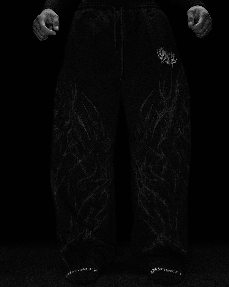 Blood Omen Banana Shape Uncuffed luxury sweatpants [MIDNIGHT]